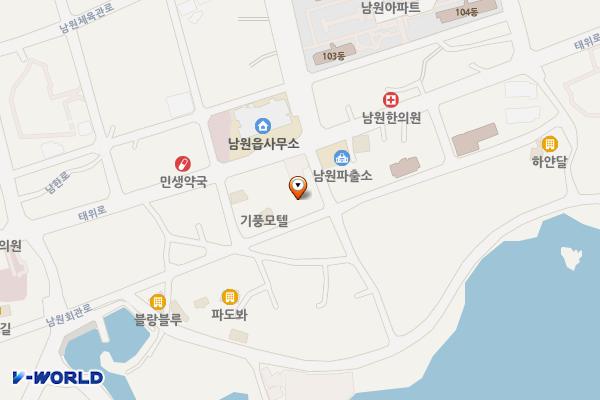남원공영주차장 위치 지도 — 제주특별자치도 서귀포시 남원읍 태위로700번길 4-1