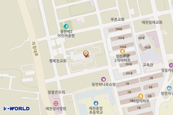 중부건설본부 충북강원건설지사 위치 지도 — 충청북도 제천시 의림대로36길 15