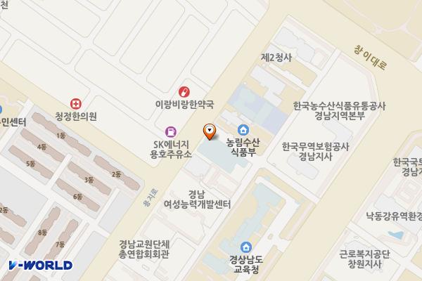경남연구원 위치 지도 — 경상남도 창원시 성산구 용지로 248