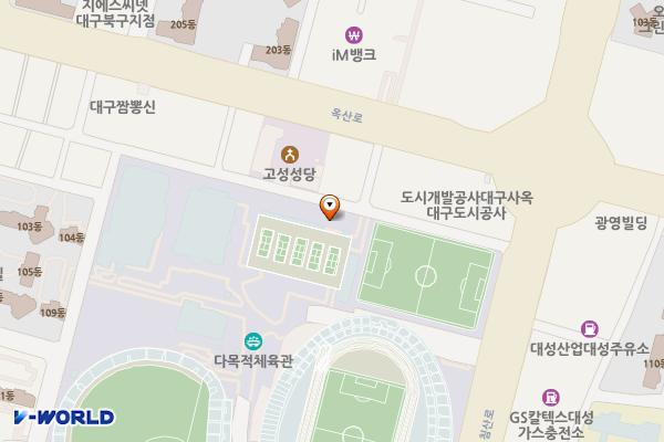 대구복합스포츠타운 위치 지도 — 대구광역시 북구 고성로 191