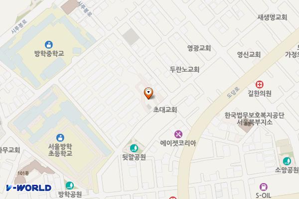 도깨비시장 공영주차장 위치 지도 — 서울특별시 도봉구 방학로10길 51