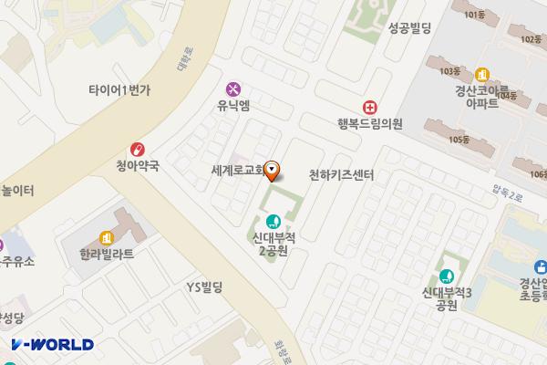 신대부적공영주차장 위치 지도 — 경상북도 경산시 압량읍 신대리 415