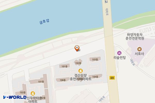 부기리공영주차장 위치 지도 — 경상북도 경산시 진량읍 금호강변로 820