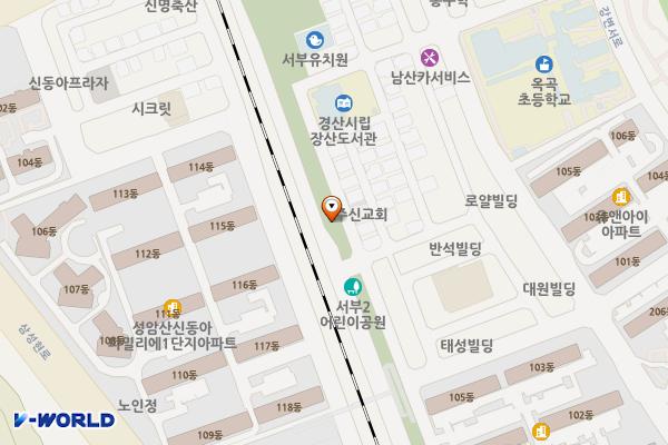 옥곡공영주차장 위치 지도 — 경상북도 경산시 경산로 27