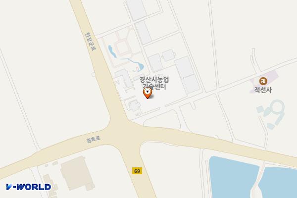 경산시농업기술센터 위치 지도 — 경상북도 경산시 자인면 계정길 7