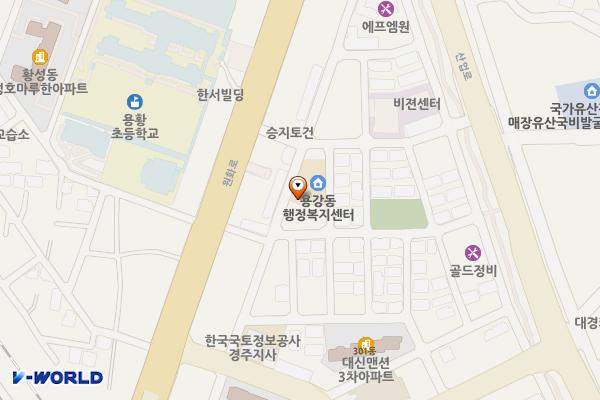용강동행정복지센터 위치 지도 — 경상북도 경주시 토용길 20