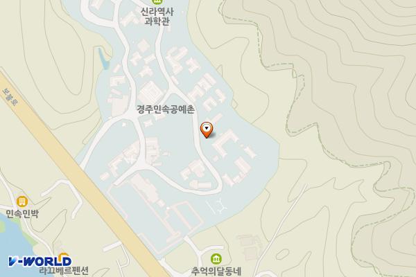 민속공예촌 제1주차장 위치 지도 — 경상북도 경주시 하동공예촌길 27