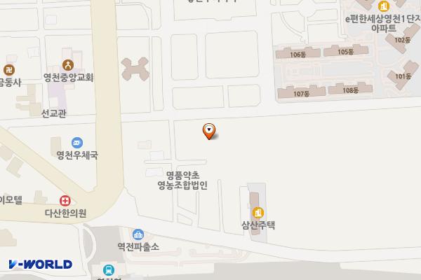 광장식자재마트 위치 지도 — 경상북도 영천시 약전길 30