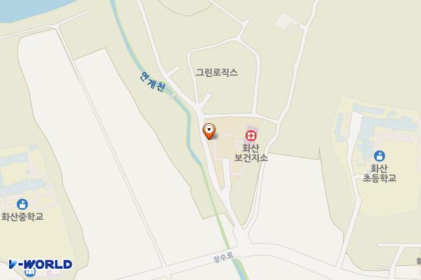 화산면행정복지센터 위치 지도 — 경상북도 영천시 화산면 연지길 16