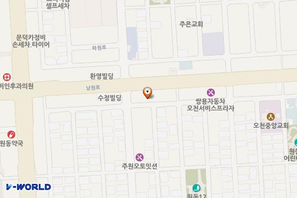 포항남구치매안심센터 위치 지도 — 경상북도 포항시 남구 오천읍 남원로 43
