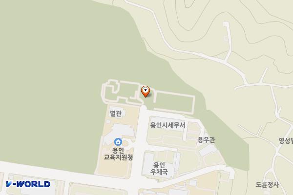 행정타운 자투리주차장 위치 지도 — 경기도 용인시 처인구 삼가동 557-3