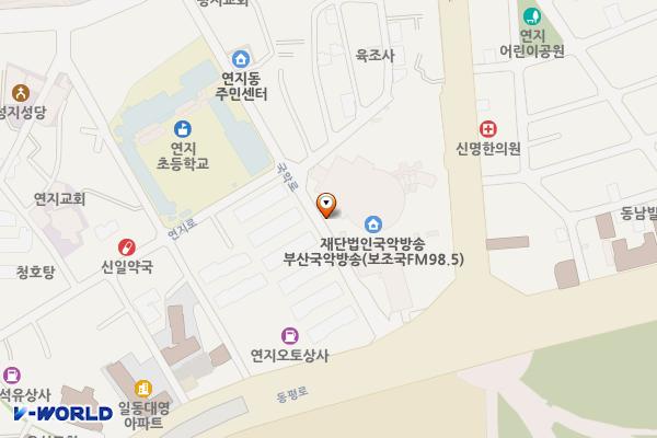 부산국립국악원 위치 지도 — 부산광역시 부산진구 국악로 2