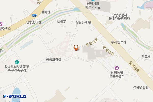 술정리공용주차장 위치 지도 — 경상남도 창녕군 창녕읍 창녕대로 26-7