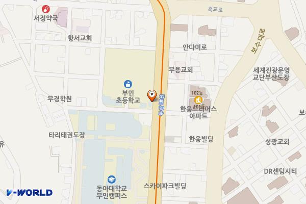 오르미 복합문화주차타워 위치 지도 — 부산광역시 중구 법수길 52
