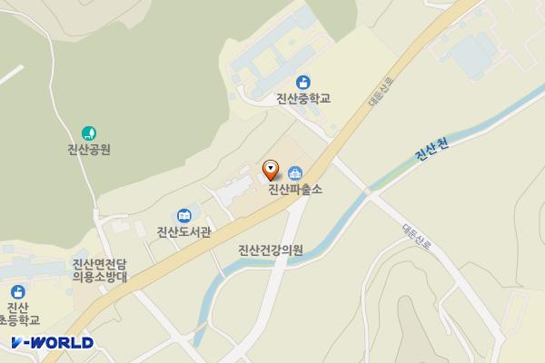 진산행정복지센터 위치 지도 — 충청남도 금산군 진산면 읍내로 69