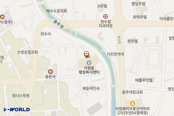 지현동 사무소 위치 지도 — 충청북도 충주시 지현천변1길 41