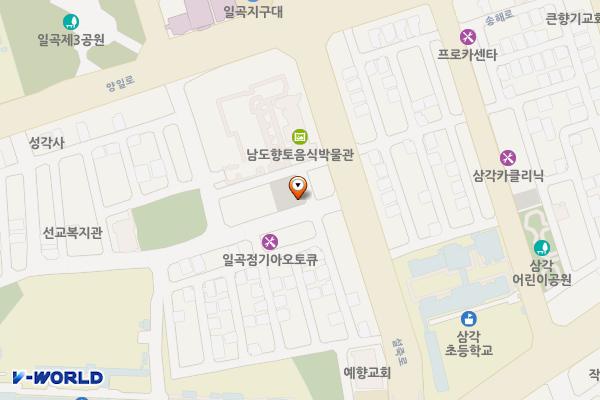 삼각동 공영주차장 위치 지도 — 전남광주통합특별시 북구 설죽로471번길 8
