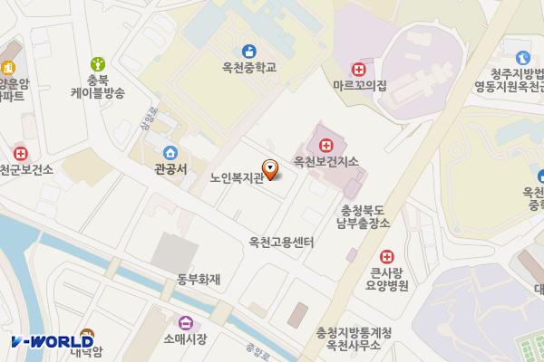 옥천보건소 공영주차장 위치 지도 — 충청북도 옥천군 옥천읍 삼양로 97