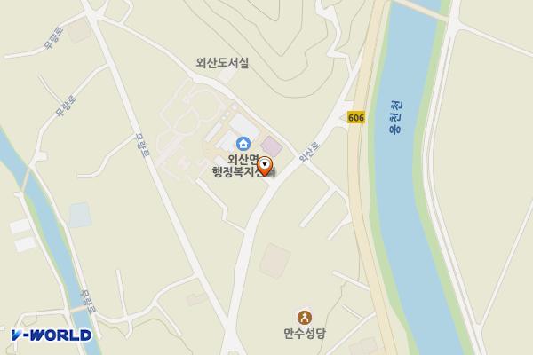 외산면 행정복지센터 위치 지도 — 충청남도 부여군 외산면 외산로 110