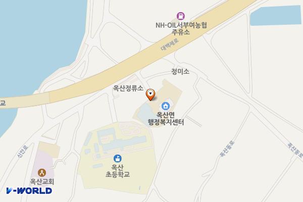 옥산면 행정복지센터 위치 지도 — 충청남도 부여군 옥산면 대백제로 336-6