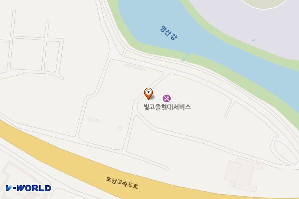 블루핸즈 빛고을현대서비스 위치 지도 — 전남광주통합특별시 광산구 풍영정길 333