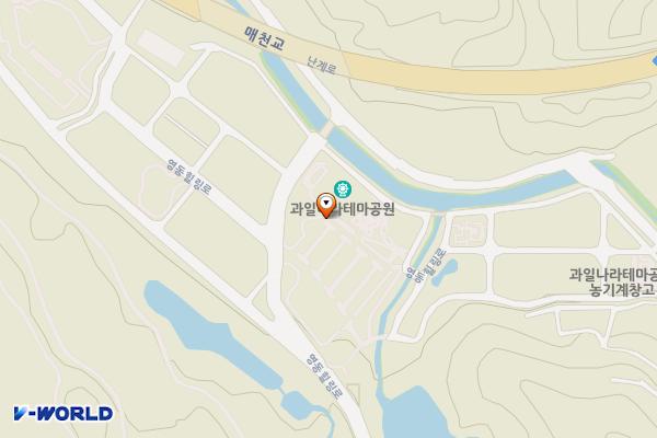 영동군 힐링사업소 위치 지도 — 충청북도 영동군 영동읍 영동힐링로 248