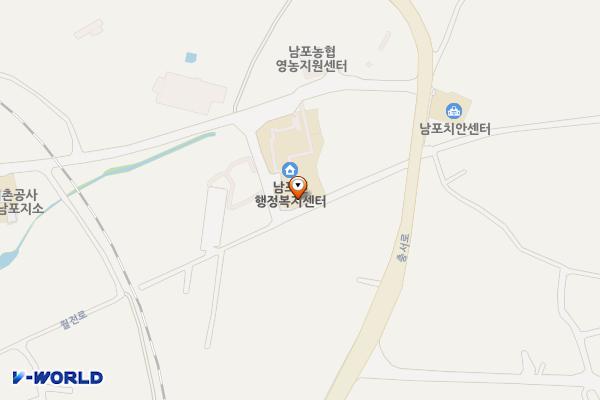 남포면사무소 공용전기차 충전시설 위치 지도 — 충청남도 보령시 남포면 충서로 1839-20
