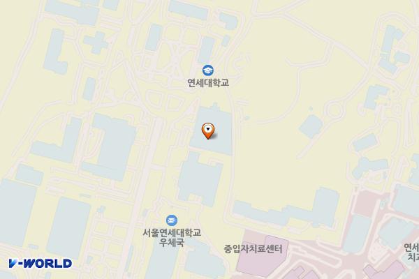 연세세브란스 에비슨 의생명 연구센터 위치 지도 — 서울특별시 서대문구 연세로 50-1