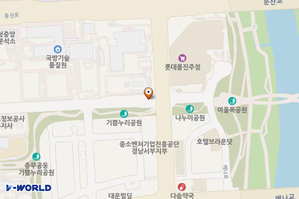 중소벤처기업진흥공단 위치 지도 — 경상남도 진주시 동진로 430
