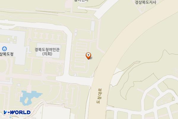경상북도청 위치 지도 — 경상북도 안동시 풍천면 도청대로 455
