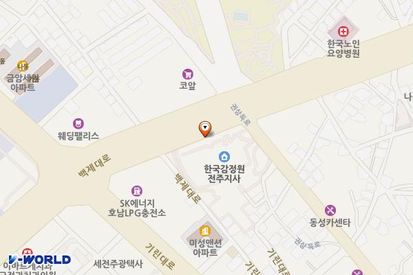 전북은행 본점 위치 지도 — 전북특별자치도 전주시 덕진구 백제대로 566