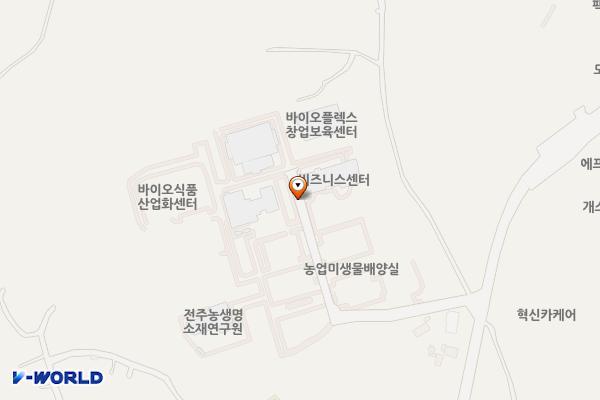 전북바이오융합산업진흥원 위치 지도 — 전북특별자치도 전주시 덕진구 원장동길 111-18