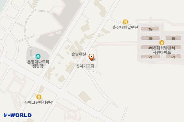 춘장대 해수욕장 위치 지도 — 충청남도 서천군 서면 춘장대로 123-1