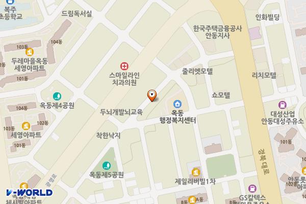 옥동공영주차장 위치 지도 — 경상북도 안동시 옥동3길 21