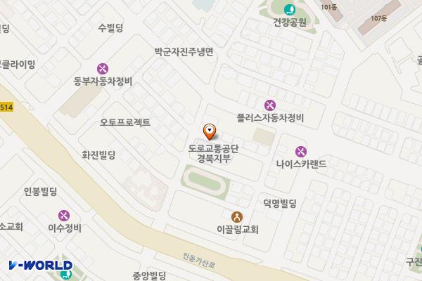 도로교통공단 경북지부 위치 지도 — 경상북도 구미시 인동31길 14-3