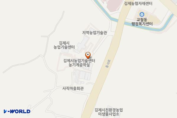 김제시 농업기술센터 위치 지도 — 전북특별자치도 김제시 동서로 59