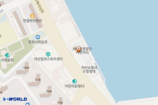 해양환경공단마산지사 위치 지도 — 경상남도 창원시 마산합포구 드림베이대로 59