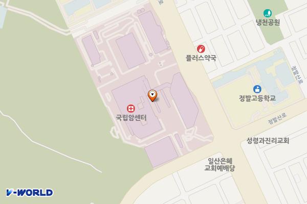 국립암센터 위치 지도 — 경기도 고양시 일산동구 일산로 323