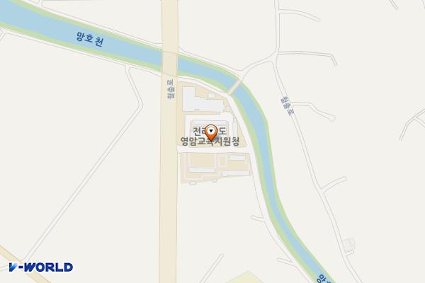 영암교육지원청 위치 지도 — 전남광주통합특별시 영암군 영암읍 월출로 84