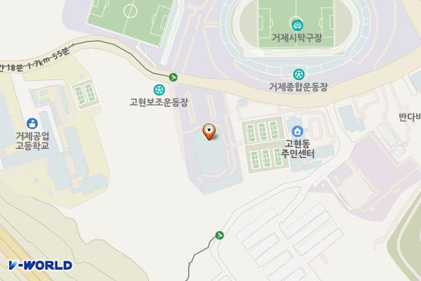 거제시체육관 위치 지도 — 경상남도 거제시 계룡로11길 35