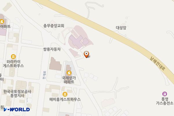 통영시종합사회복지관 위치 지도 — 경상남도 통영시 안개4길 94