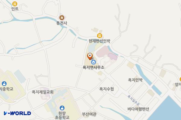 통영시욕지면사무소 위치 지도 — 경상남도 통영시 욕지면 중촌길 193