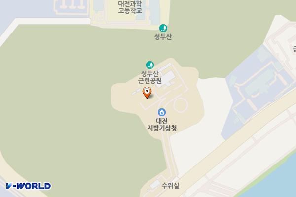 대전지방기상청 위치 지도 — 대전광역시 유성구 대학로 383