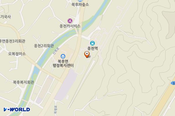 북후면행정복지센터 위치 지도 — 경상북도 안동시 북후면 북평로 877