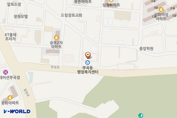 부곡동 행정복지센터 위치 지도 — 강원특별자치도 동해시 부곡로 21