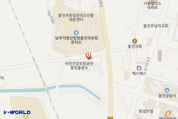 국민건강보험공단 울진출장소 위치 지도 — 경상북도 울진군 울진읍 대흥신림로 1400