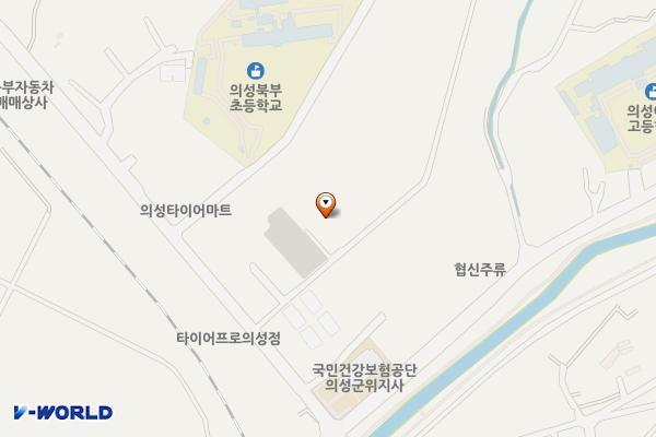 북부길 공영주차장 위치 지도 — 경상북도 의성군 의성읍 북부길 30