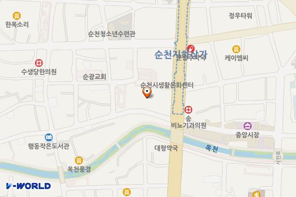부읍성남문터 광장 위치 지도 — 전남광주통합특별시 순천시 중앙로 93