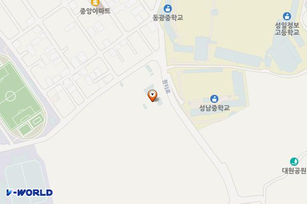 성남동제2공영주차장 위치 지도 — 경기도 성남시 중원구 원터로 67