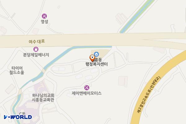 시흥동 행정복지센터 위치 지도 — 경기도 성남시 수정구 여수대로56번길 6